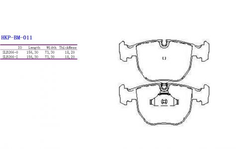 ALPHA BRAKES BRZDOVÉ DESTIČKY PŘEDNÍ BMW X3 06-, X5 00-06, SERIE 5 E39 96-, SERIE 7 E38 94-