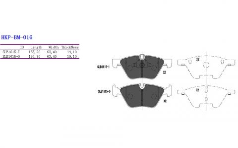 ALPHA BRAKES BRZDOVÉ DESTIČKY PŘEDNÍ BMW SERIE 3 E90 05-, X1 09-, Z4 09-