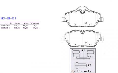 ALPHA BRAKES BRZDOVÉ DESTIČKY PŘEDNÍ BMW 1 04-, MINI 07-