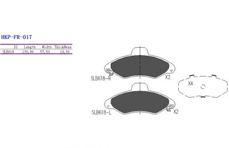 ALPHA BRAKES BRZDOVÉ DESTIČKY PŘEDNÍ FORD ESCORT -00, ORION III 90-93