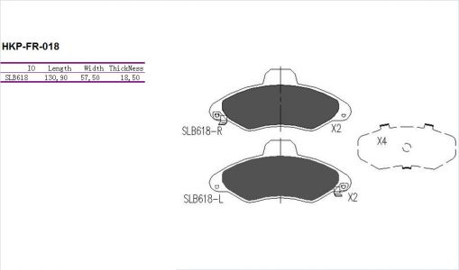 ALPHA BRAKES BRZDOVÉ DESTIČKY PŘEDNÍ FORD ESCORT 95-