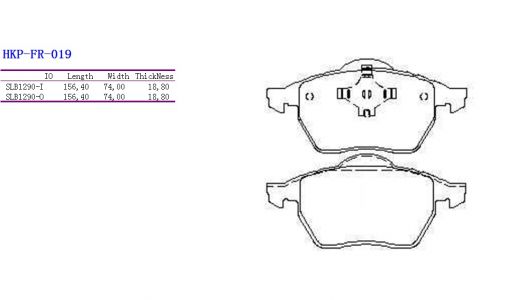 ALPHA BRAKES Brzdové destičky FORD GALAXY SEAT ALHAMBRA VW SHARAN 1995-