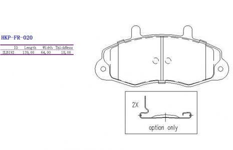 ALPHA BRAKES BRZDOVÉ DESTIČKY PŘEDNÍ FORD TRANSIT -98