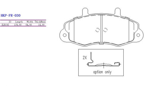 ALPHA BRAKES BRZDOVÉ DESTIČKY PŘEDNÍ FORD MONDEO I/II -00, SCORPIO -94, COUGAR -01
