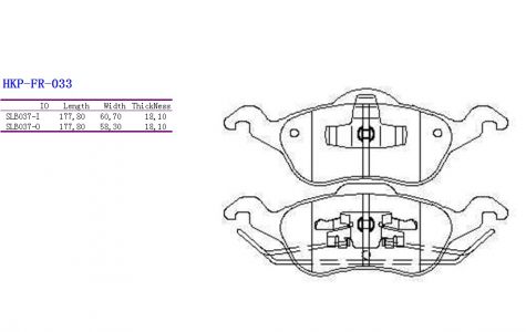 ALPHA BRAKES BRZDOVÉ DESTIČKY PŘEDNÍ FORD FOCUS -04