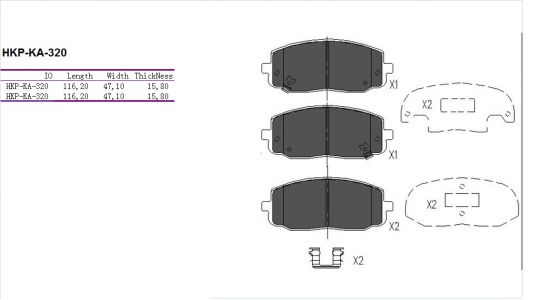 ALPHA BRAKES Brzdové destičky KIA PICANTO 1.0 1.1 04- HYUNDAI I10 08-