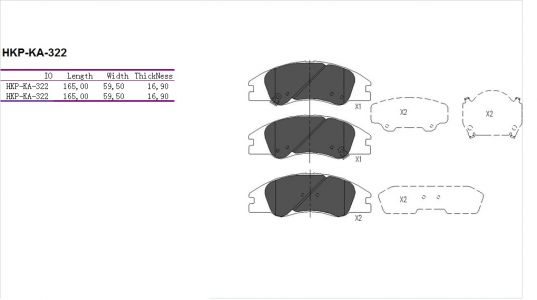ALPHA BRAKES BRZDOVÉ DESTIČKY PŘEDNÍ KIA CERATO 04-07