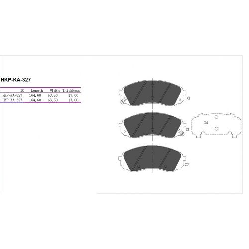ALPHA BRAKES BRZDOVÉ DESTIČKY PŘEDNÍ KIA CARNIVAL III 06-