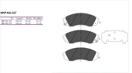 ALPHA BRAKES BRZDOVÉ DESTIČKY PŘEDNÍ KIA CARNIVAL III 06-