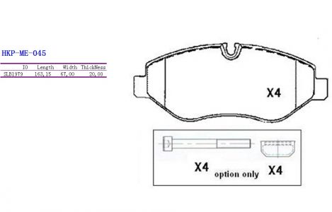 ALPHA BRAKES BRZDOVÉ DESTIČKY PŘEDNÍ MERCEDES VITO 08-, VIANO 08-, SPRINTER 3,5T 06-, VW CRAFTER 3,5T 06-