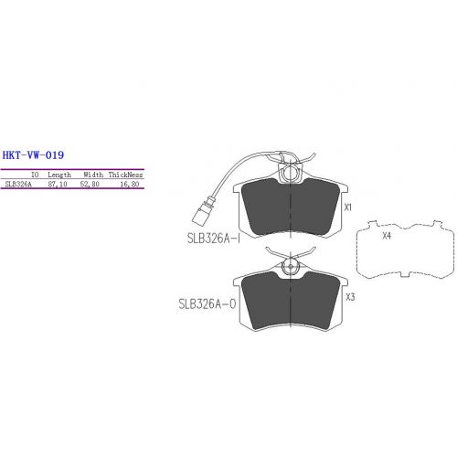 ALPHA BRAKES BRZDOVÉ DESTIČKY ZADNÍ VW SHARAN 15