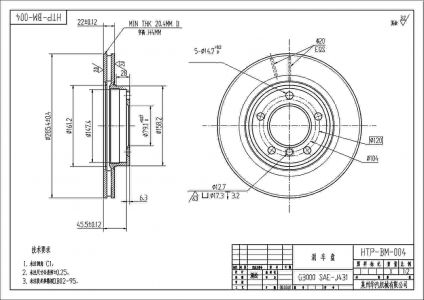 ALPHA BRAKES BRZDOVÝ KOTOUČ PŘEDNÍ BMW 3 E36 90-99, E46 98-05, Z3 95-03, Z4 03- 286 X 51,6 X 22 X 5