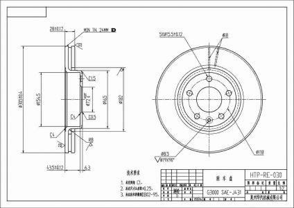 ALPHA BRAKES BRZDOVÝ KOTOUČ PŘEDNÍ RENAULT TRAFIC 1.9DCI,2.0,2.5 01-,OPEL VIVARO 1.9DI,2.5DTI 01- 305MM