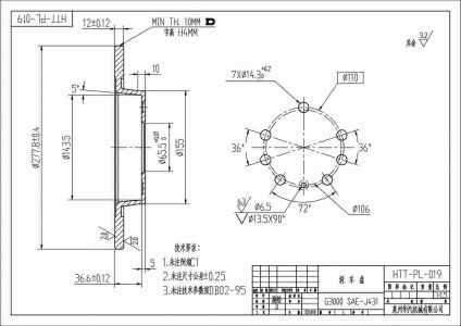 ALPHA BRAKES BRZDOVÝ KOTOUČ ZADNÍ OPEL VECTRA C 02-, SIGNUM 03-, SAAB 9-3 02- (278MM)
