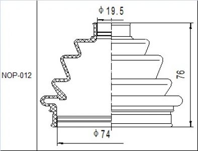 NTY MANŽETA KLOUBU NPZ:AU-002,FT-010,FT-013,FT-021,FT-025/6/7,PE-001,PL-001/5,VW-001/7