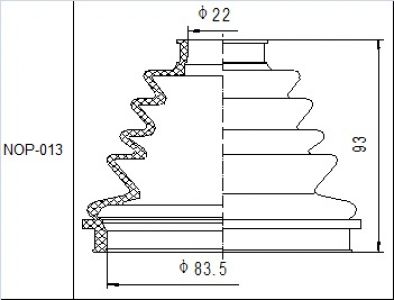 NTY MANŽETA KLOUBU NPZ:AU-003,AU-004,VW-005,VW-012