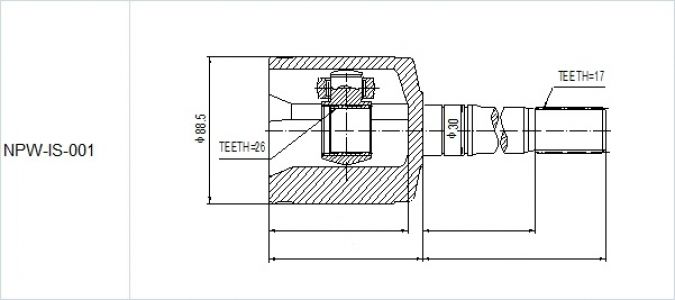 NTY KLOUB POLOOSY VNITŘNÍ ISUZU TROOPER, HONDA PASSPORT, OPEL MONTEREY -97 PRAVÝ