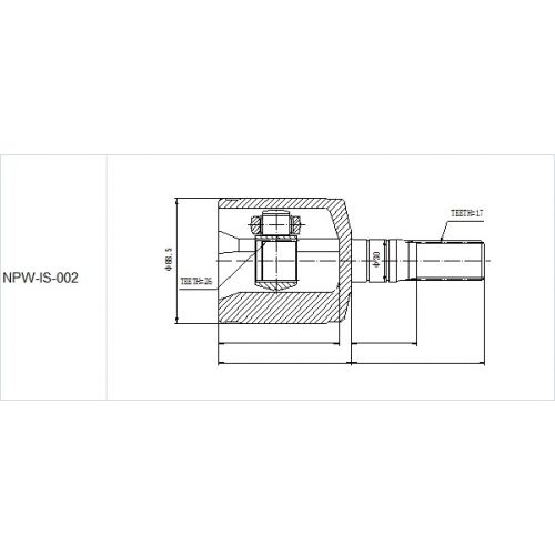 NTY KLOUB POLOOSY VNITŘNÍ ISUZU TROOPER, HONDA PASSPORT, OPEL MONTEREY -97 LEVÝ
